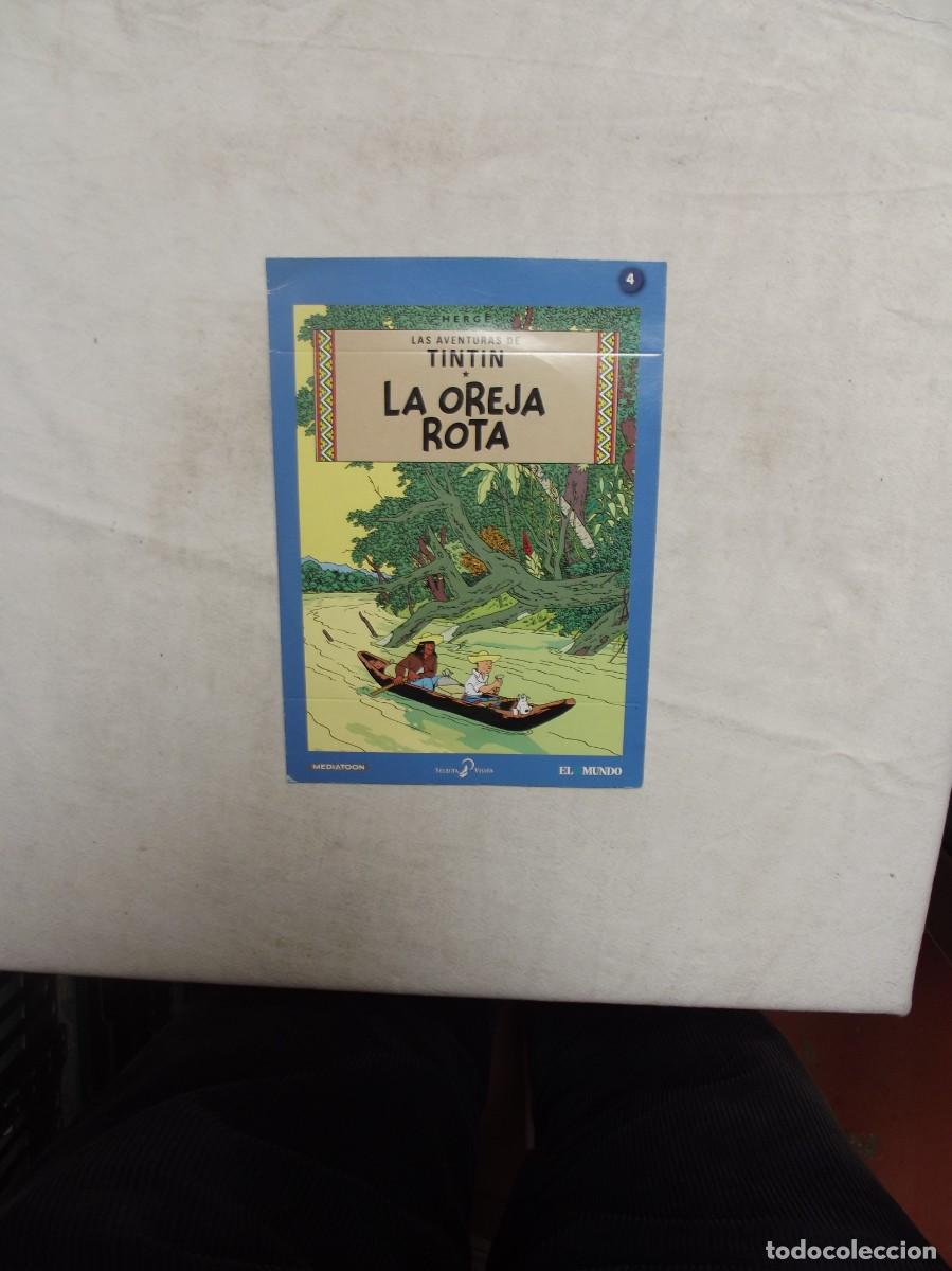 Cine: DVD HERGE LAS AVENTURAS DE TINTIN - LA OREJA ROTA N&ordm; 4 ( SOBRE DE CARTON )