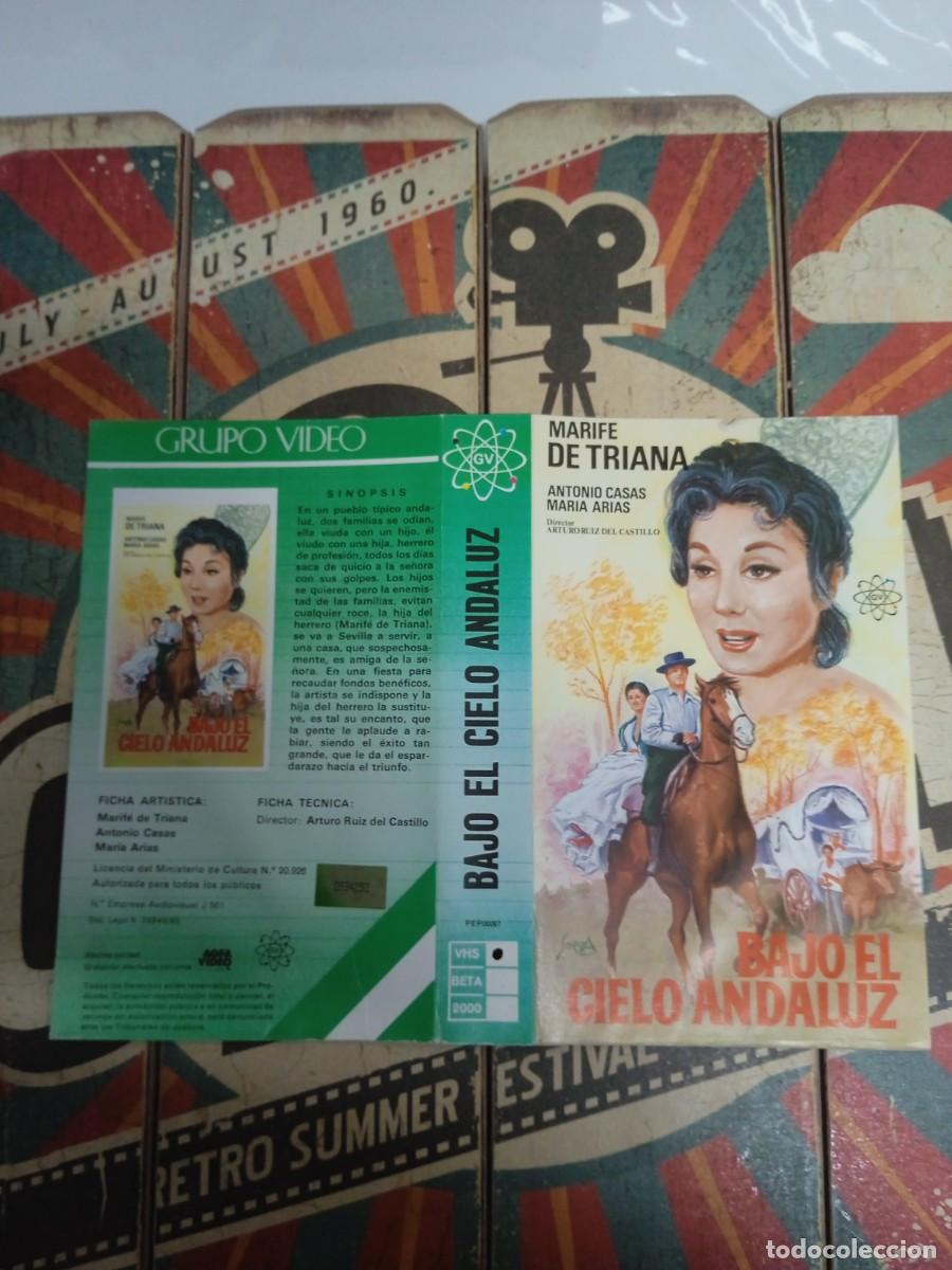 Cinema: Car&aacute;tula VHS Bajo el cielo andaluz