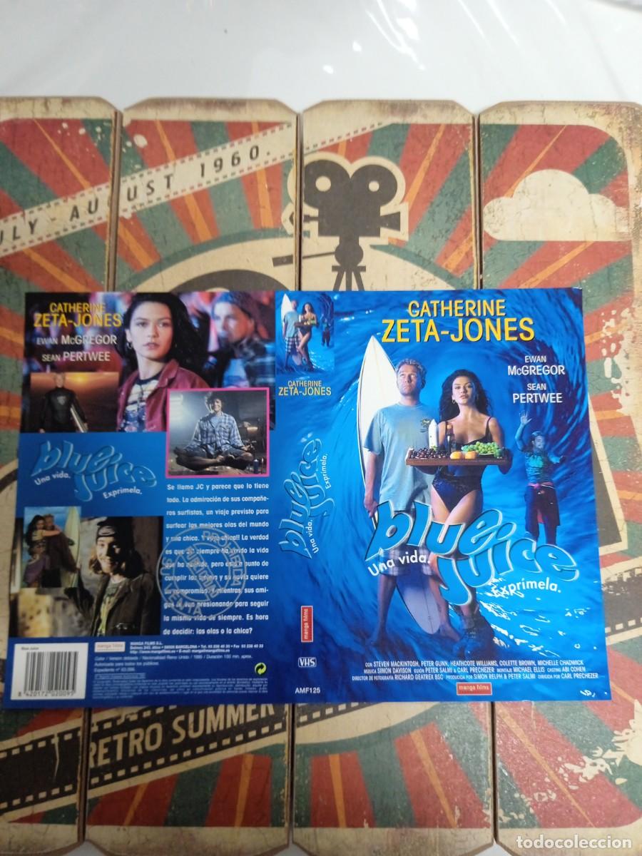 Kino: Car&aacute;tula VHS Blue juice Una vida . Exprimela