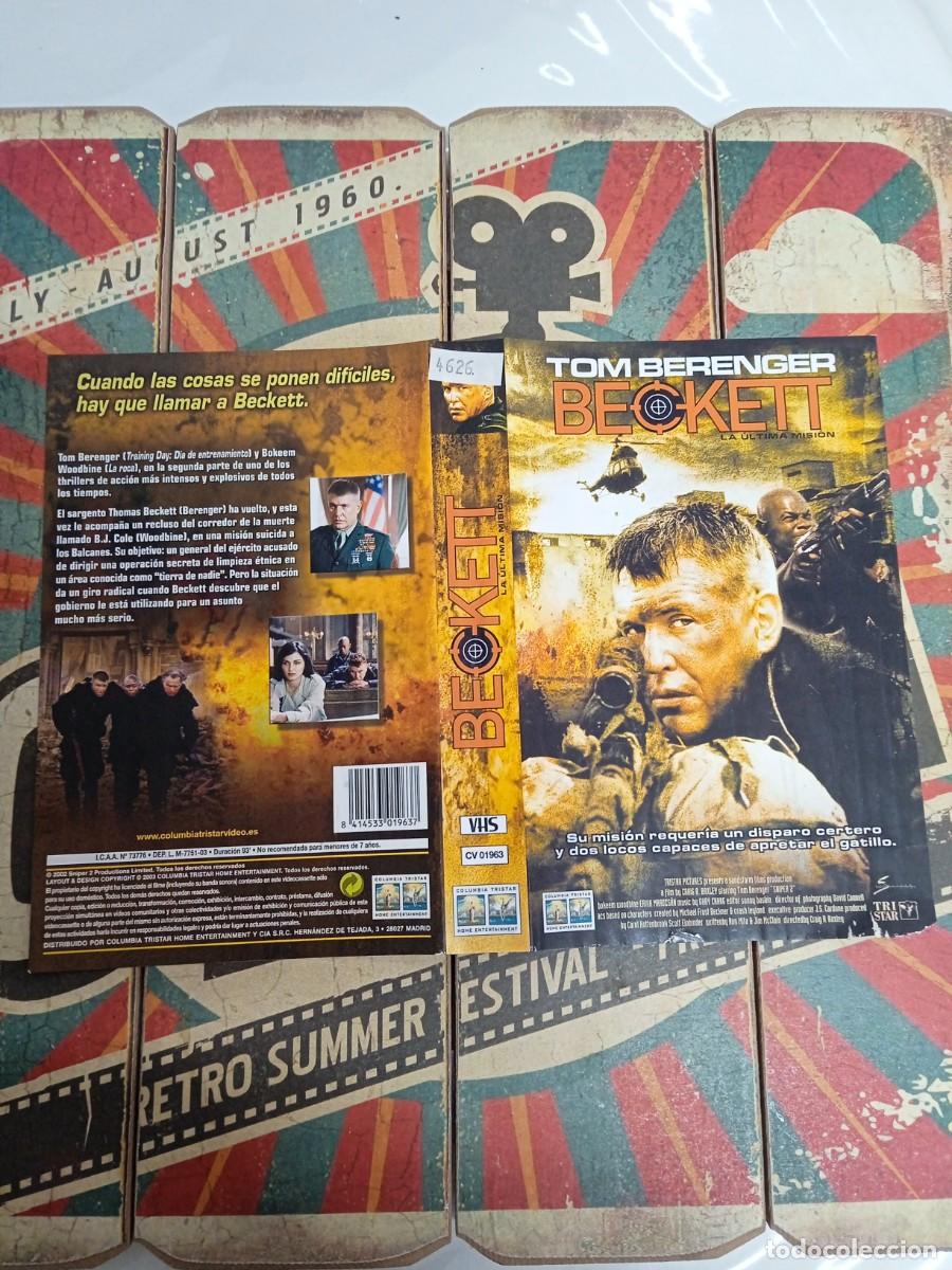 Cinema: Car&aacute;tula VHS Beckett La &uacute;ltima mision