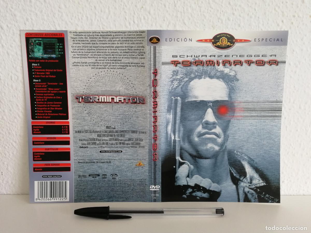 Cine: CARATULA ORIGINAL -A4- TERMINATOR - ARNOLD SCHWARZENEGGER - Foto 1