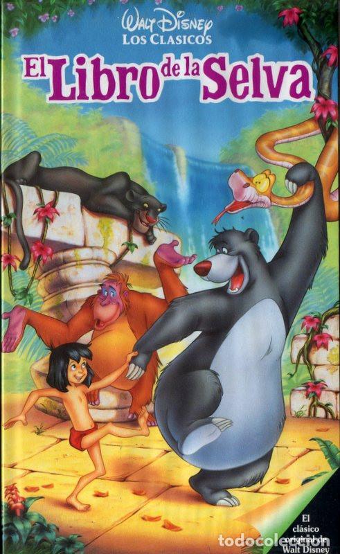 Cine: Caja y car&aacute;tula originales El libro de la selva (Disney) VHS (NO CINTA)