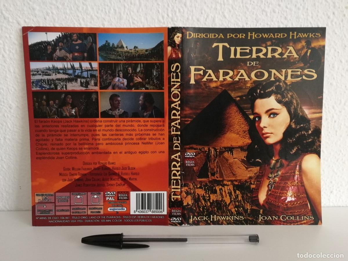 Cine: CARATULA ORIGINAL -A4- TIERRA DE FARAONES - JOAN COLLINS - AVENTURAS