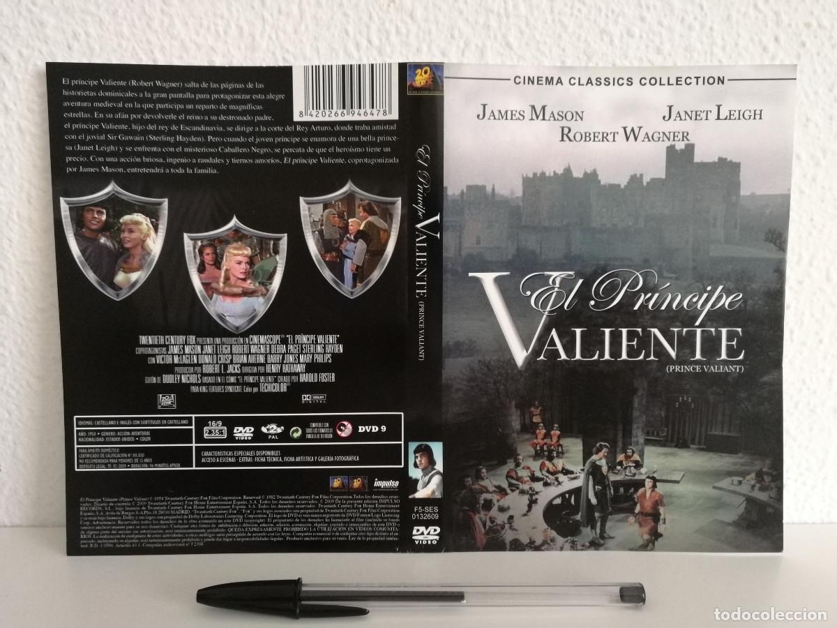 Cine: CARATULA ORIGINAL -A4- EL PRINCIPE VALIENTE - JANET LEIGH - ROBERT WAGNER - AVENTURAS