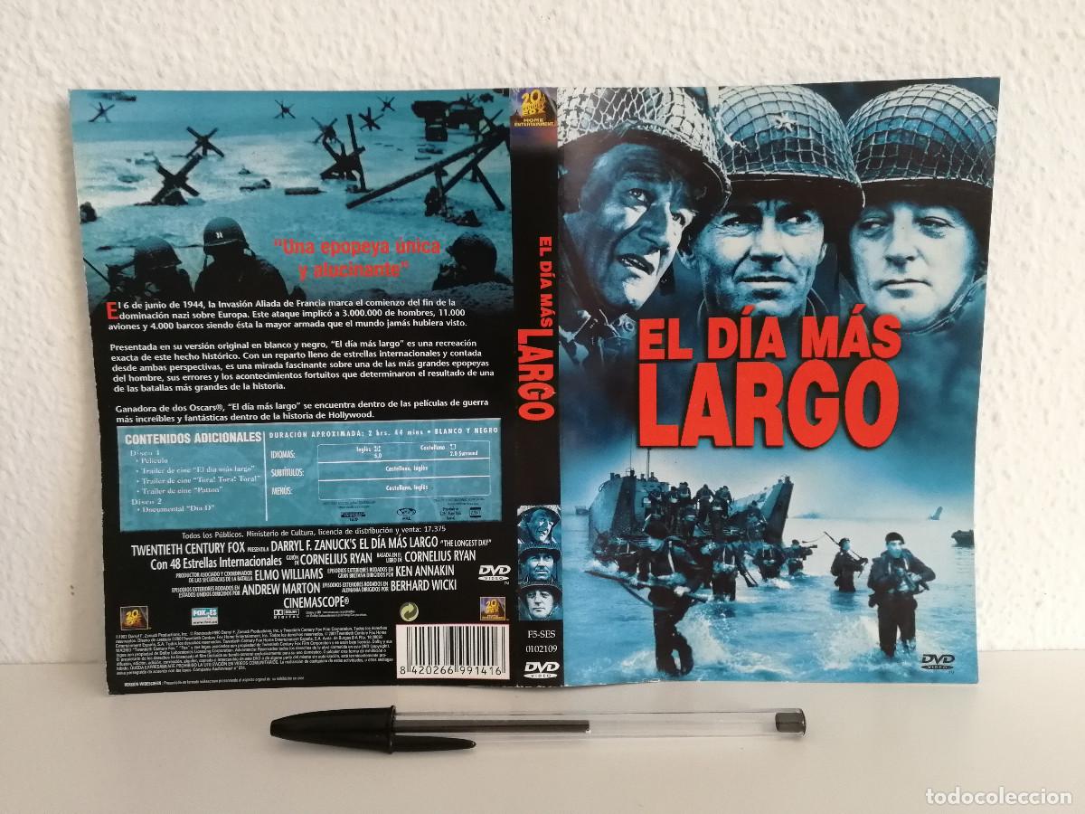 Cine: CARATULA ORIGINAL -A4- EL DIA MAS LARGO - CINE BELICO - HENRY FONDA - JOHN WAYNE
