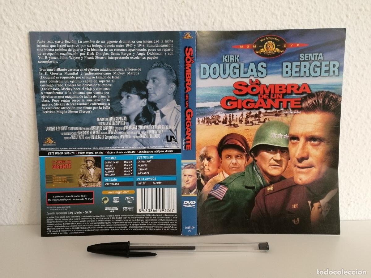 Kino: CARATULA ORIGINAL -A4- LA SOMBRA DE UN GIGANTE - CINE BELICO - KIRK DOUGLAS