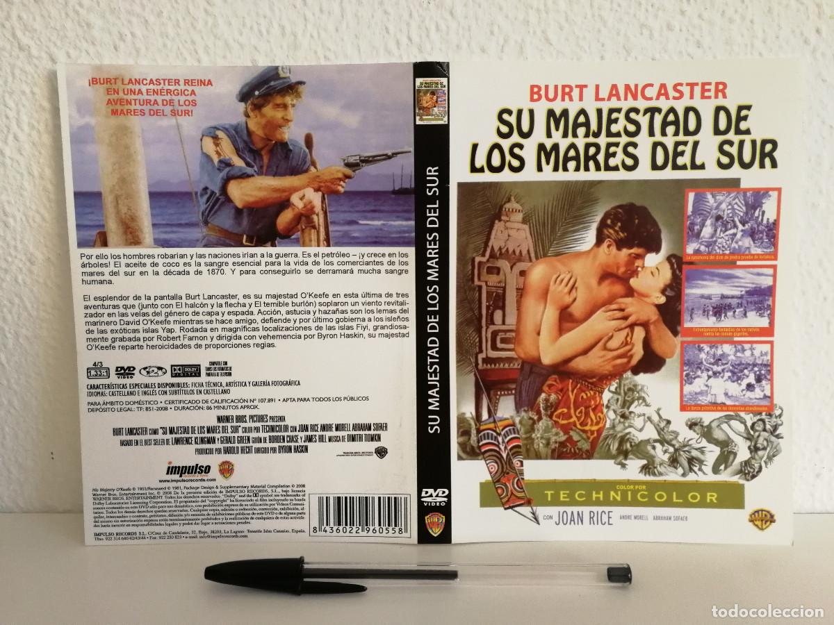 Cinema: CARATULA ORIGINAL -A4- SU MAJESTAD DE LOS MARES DEL SUR - CINE BELICO - BURT LANCASTER