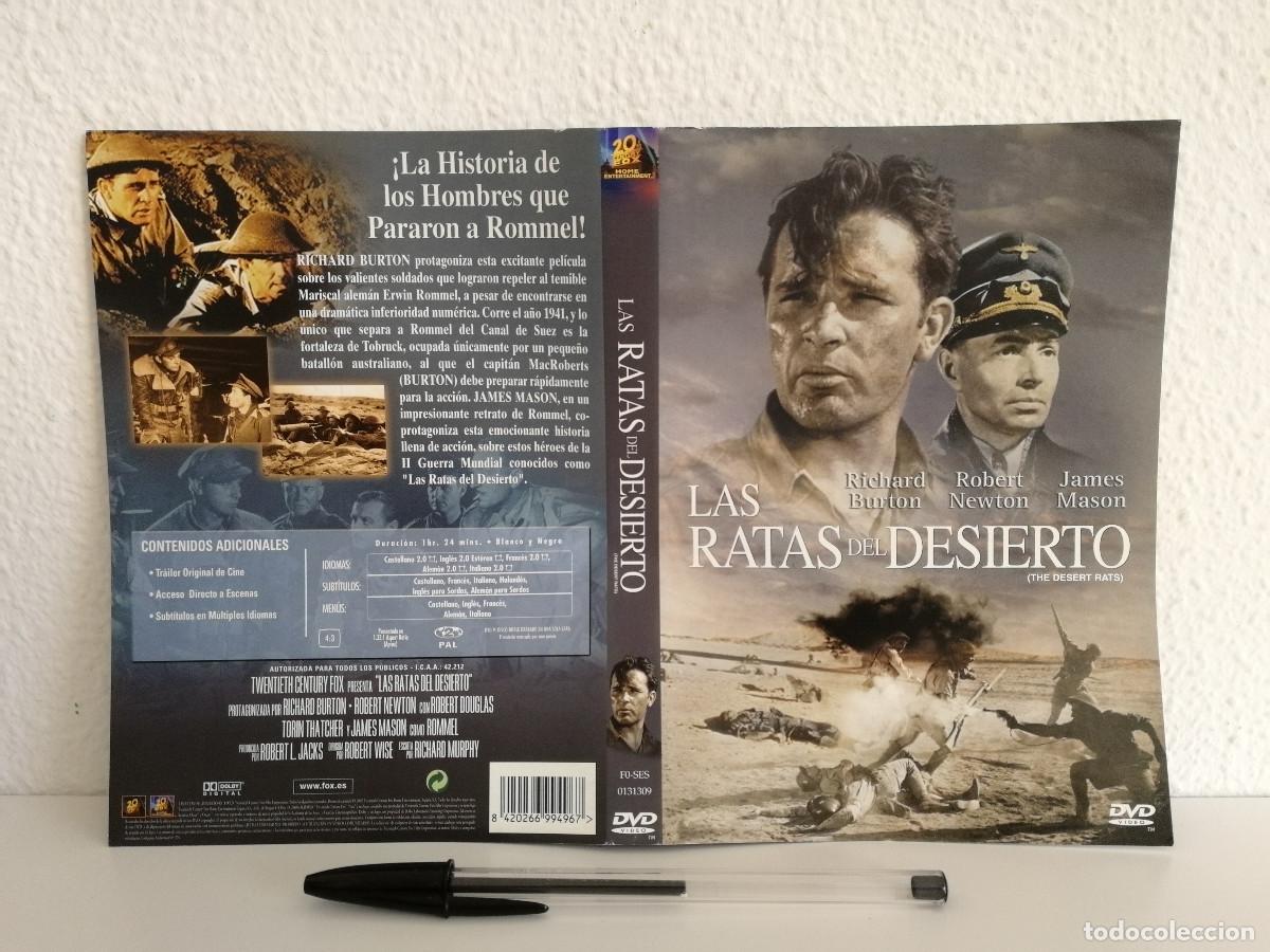 Cinema: CARATULA ORIGINAL -A4- LAS RATAS DEL DESIERTO - CINE BELICO - RICHARD BURTON