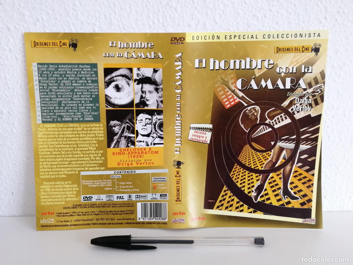 Cinema: CARATULA ORIGINAL -A4- EL HOMBRE CON LA CAMARA - CINE MUDO