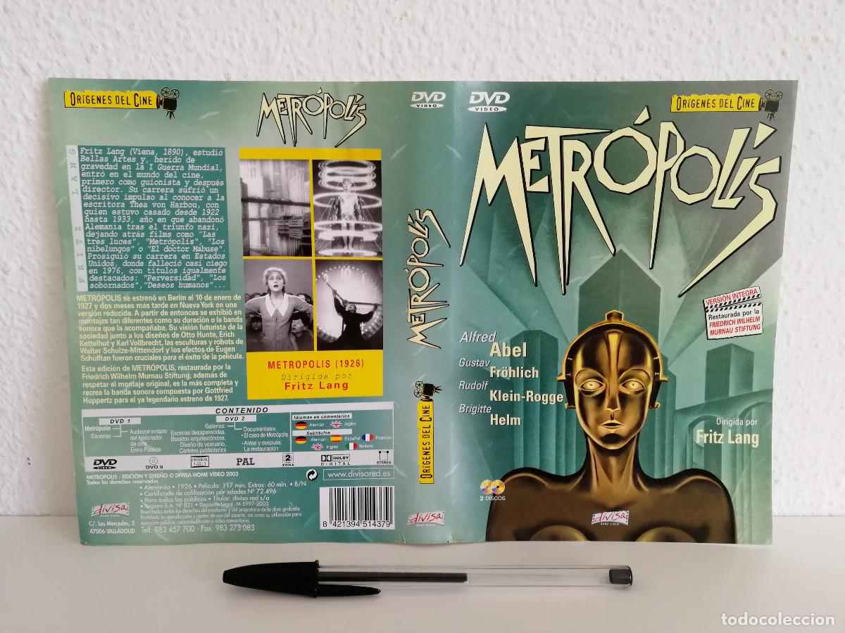 Cinema: CARATULA ORIGINAL -A4- METROPOLIS - CINE MUDO - FRITZ LANG
