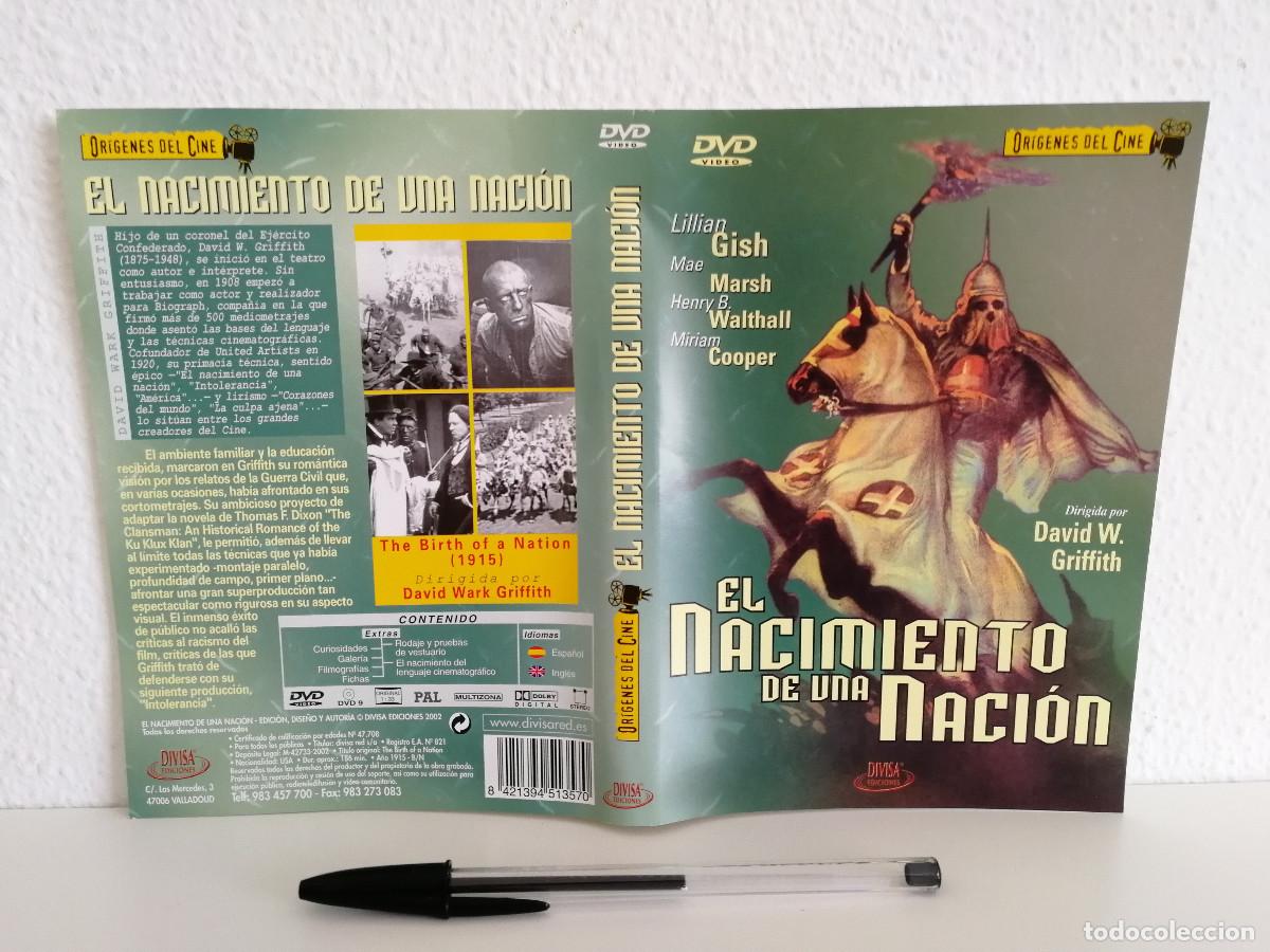 Cinema: CARATULA ORIGINAL -A4- EL NACIMIENTO DE UNA NACION - CINE MUDO