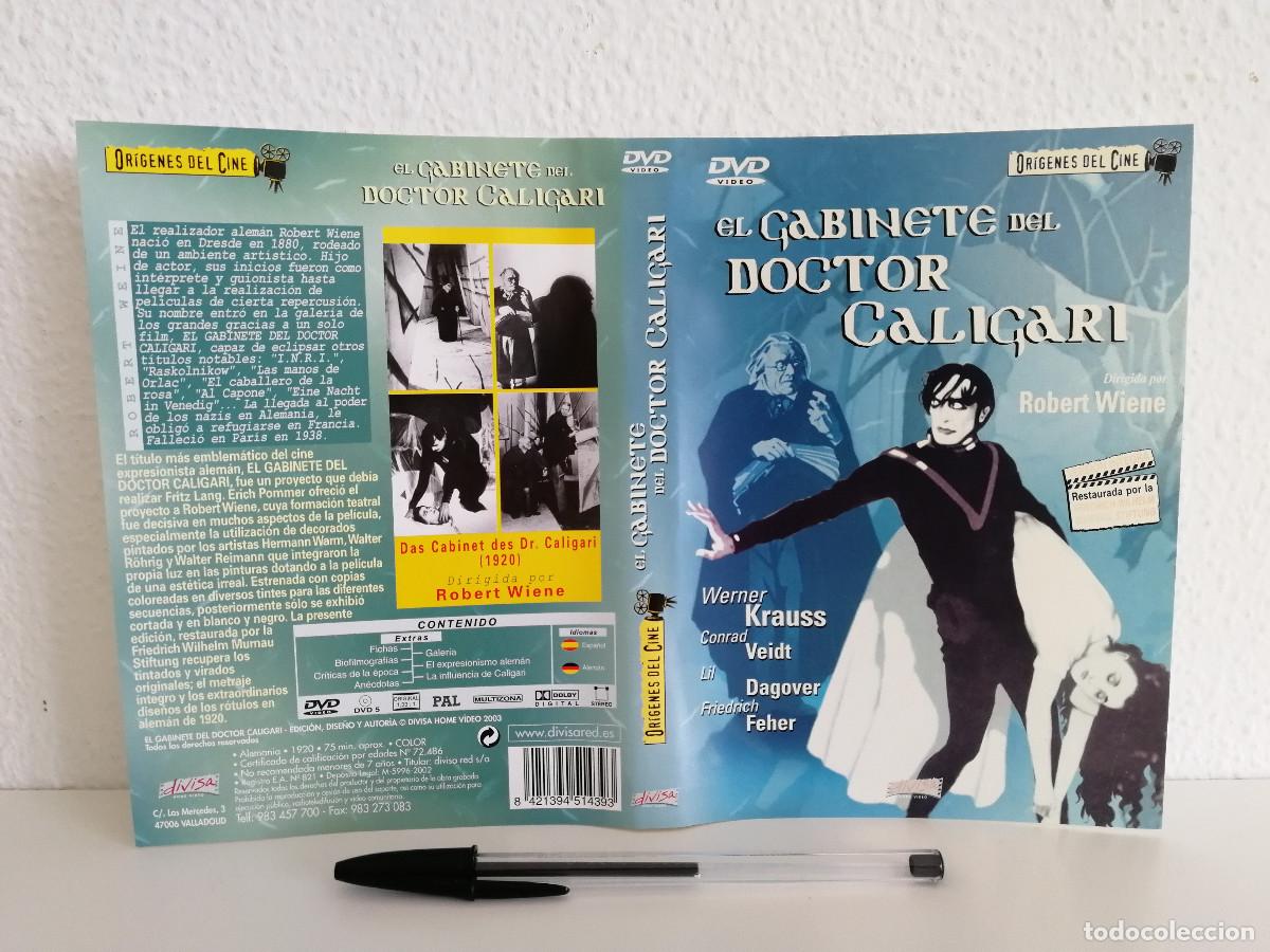 Cinema: CARATULA ORIGINAL -A4- EL GABINETE DEL DOCTOR CALIGARI - CINE MUDO