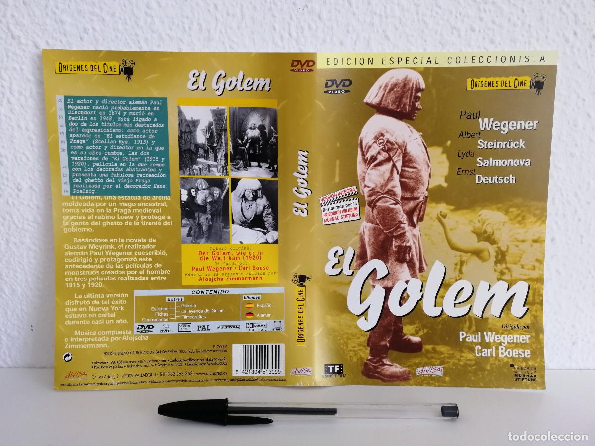 Cinema: CARATULA ORIGINAL -A4- EL GOLEM - CINE MUDO