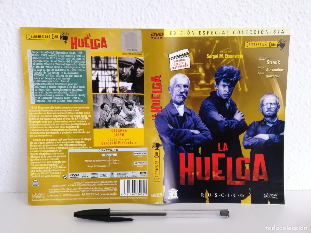 Cinema: CARATULA ORIGINAL -A4- LA HUELGA - CINE MUDO