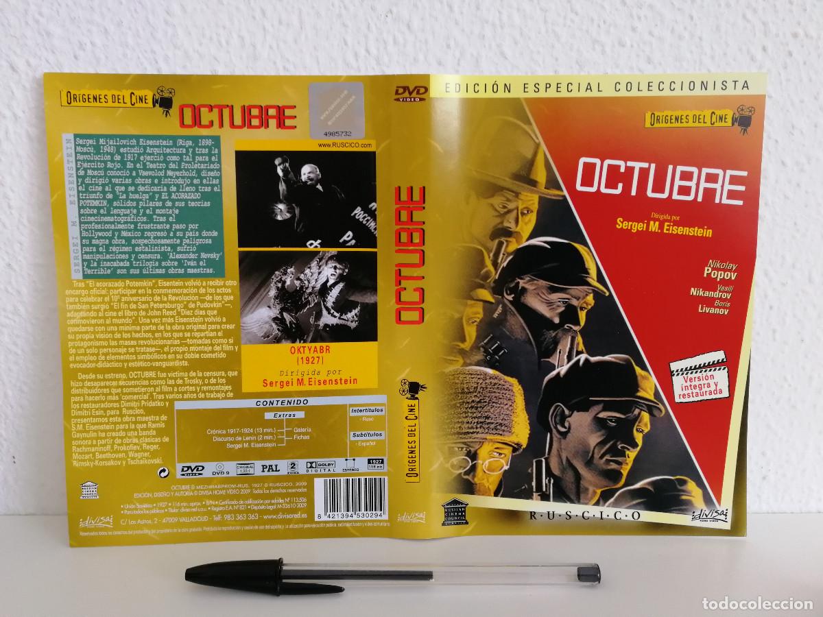 Cinema: CARATULA ORIGINAL -A4- OCTUBRE - CINE MUDO - SERGEI EISENSTEIN