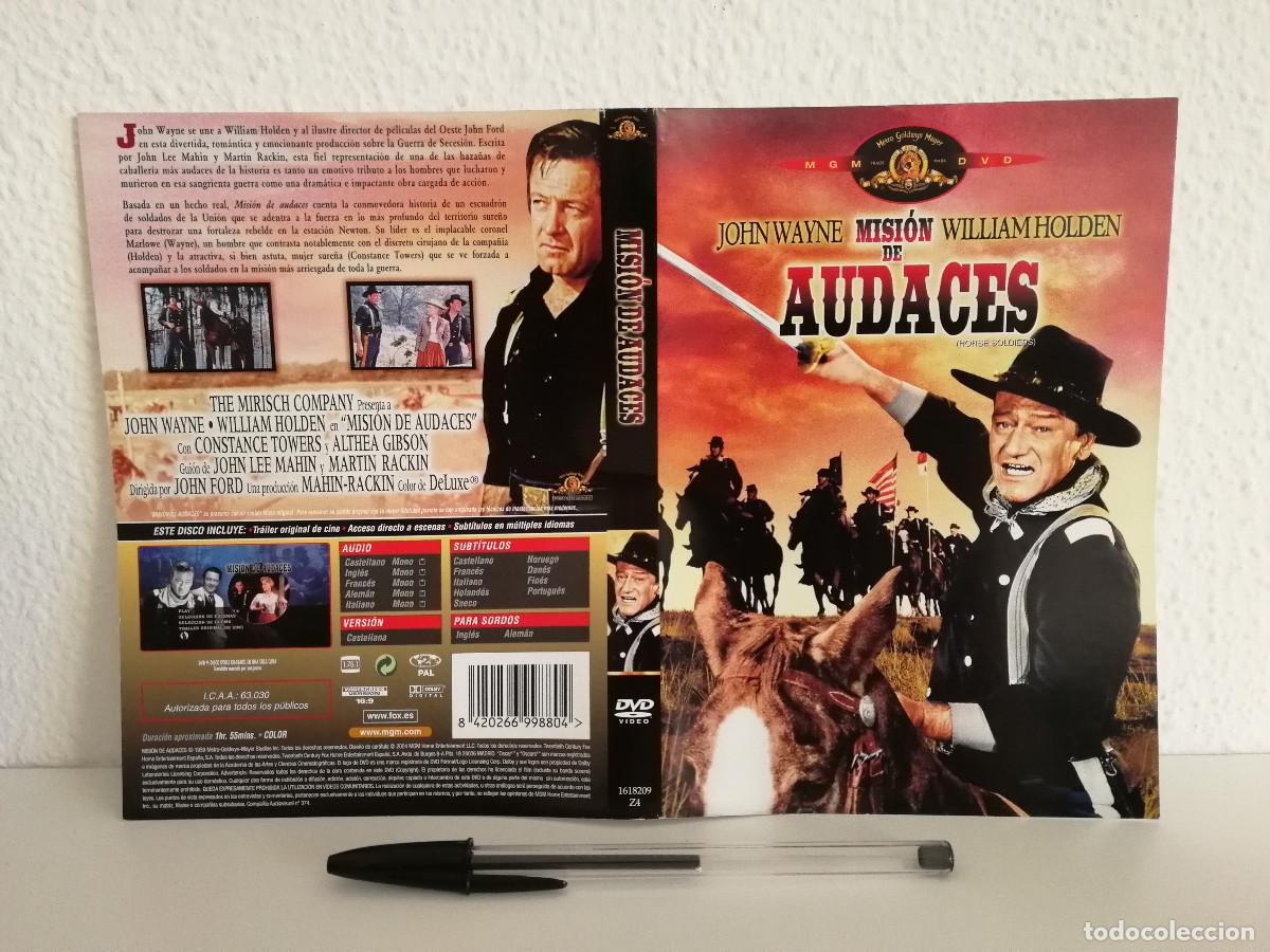 Cine: CARATULA ORIGINAL -A4- MISION DE AUDACES - JOHN WAYNE - Foto 1