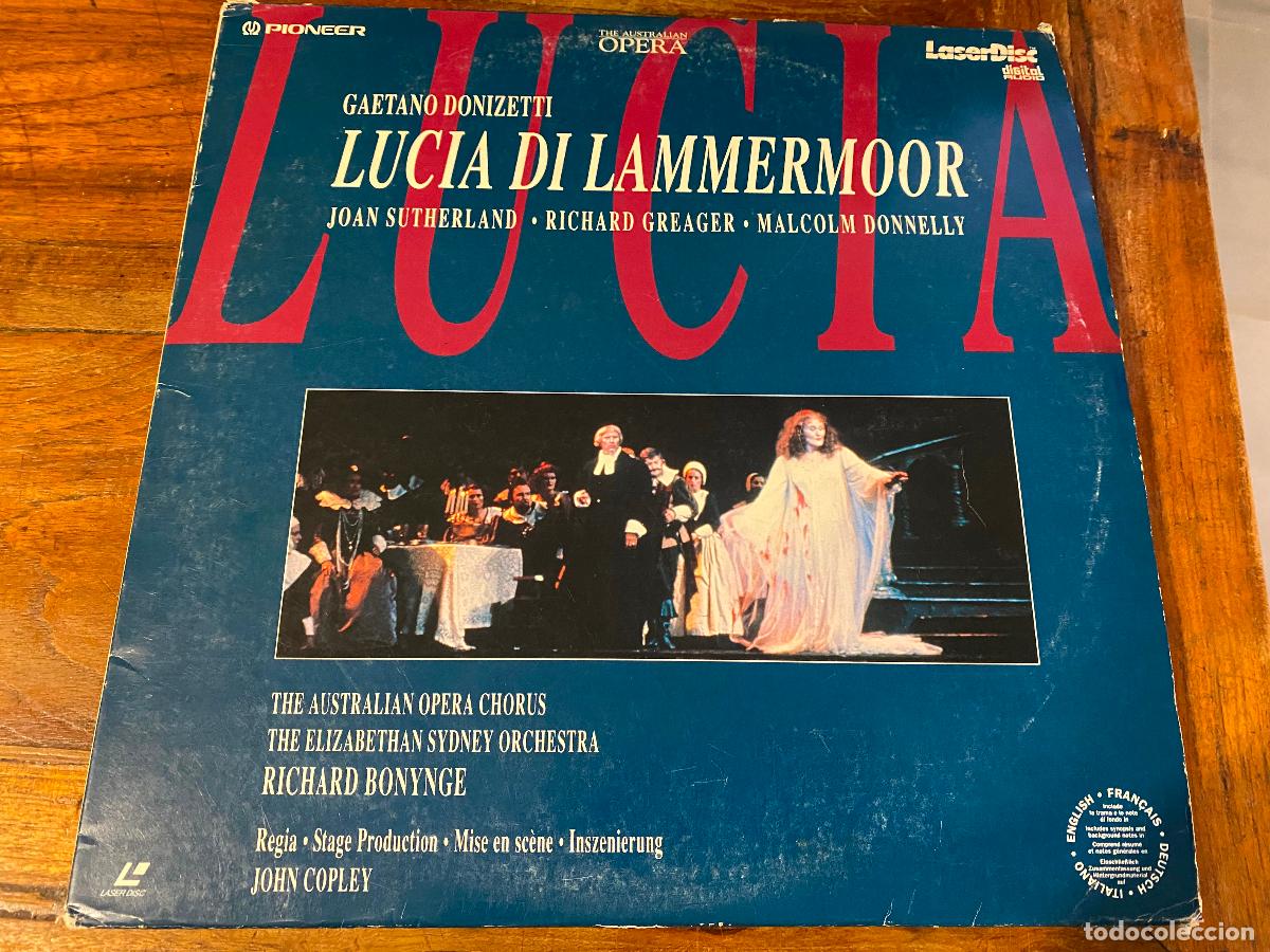 Cine: lucia di lammermoor gaetano donizetti LASER DISC, CAJA DOS DISCOS