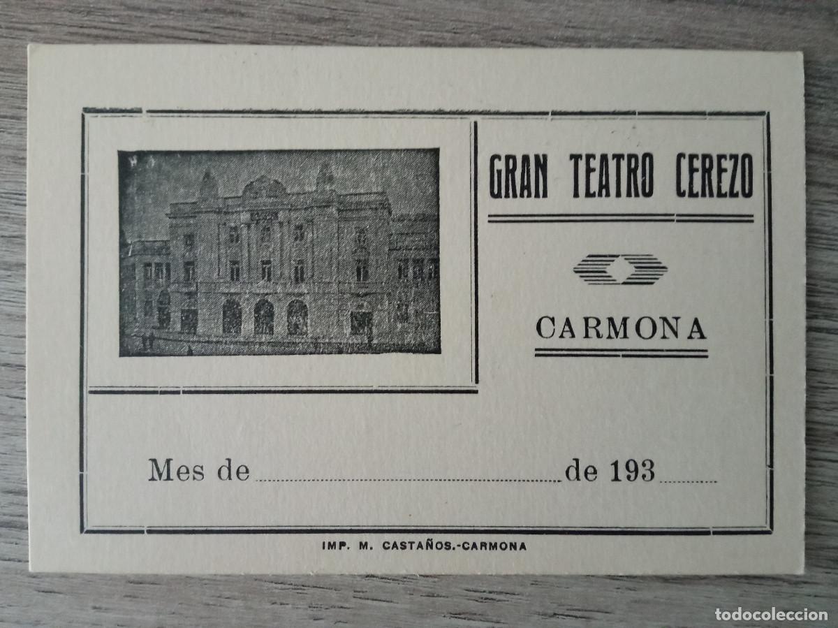 Kino: GRAN TEATRO CEREZO, CARMONA, INVITACI&Oacute;N
