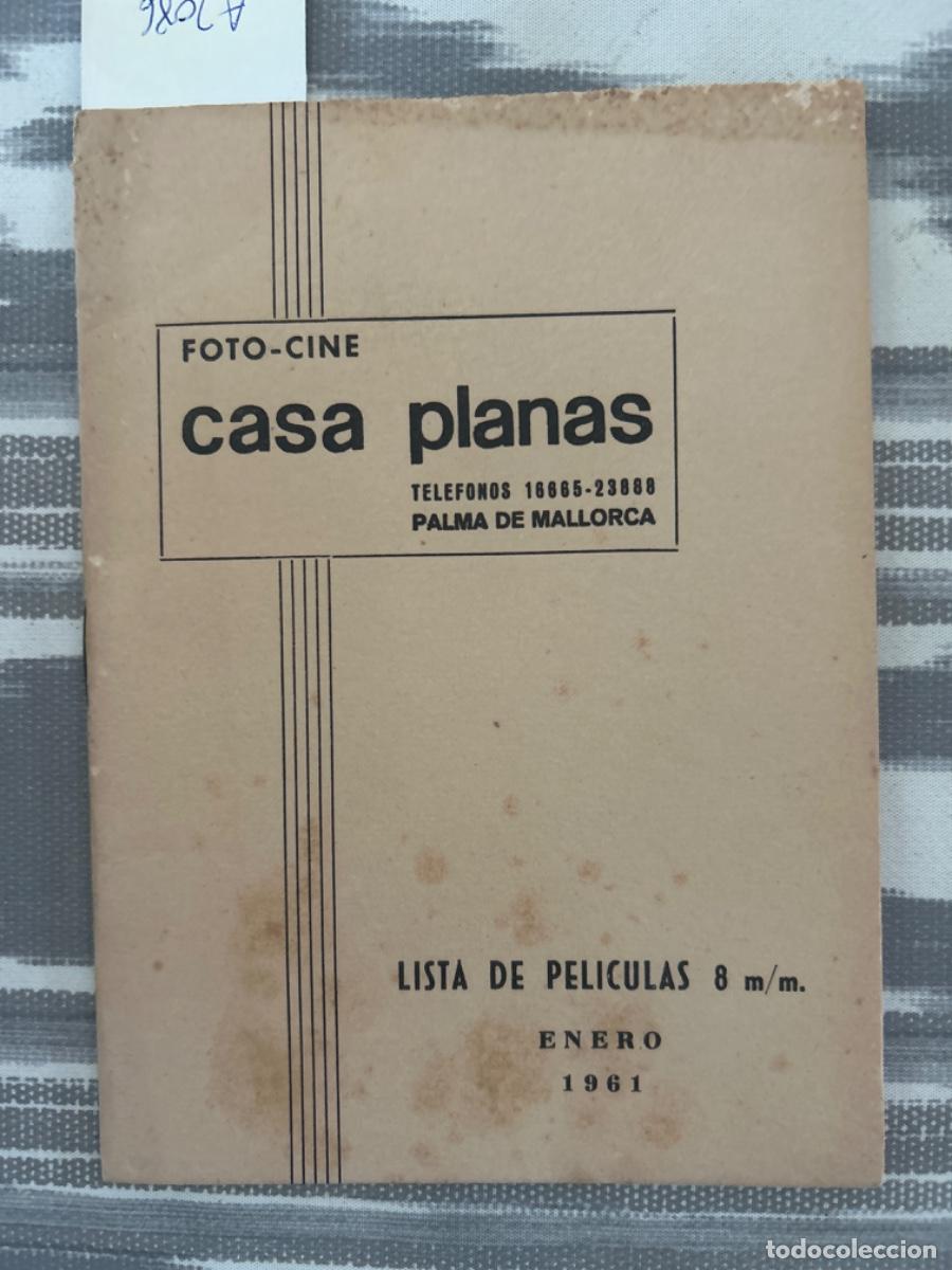 Cinema: FOTO CINE CASA PLANAS, PALMA DE MALLORCA, LISTA PELICULAS 8 MM ENERO 1961