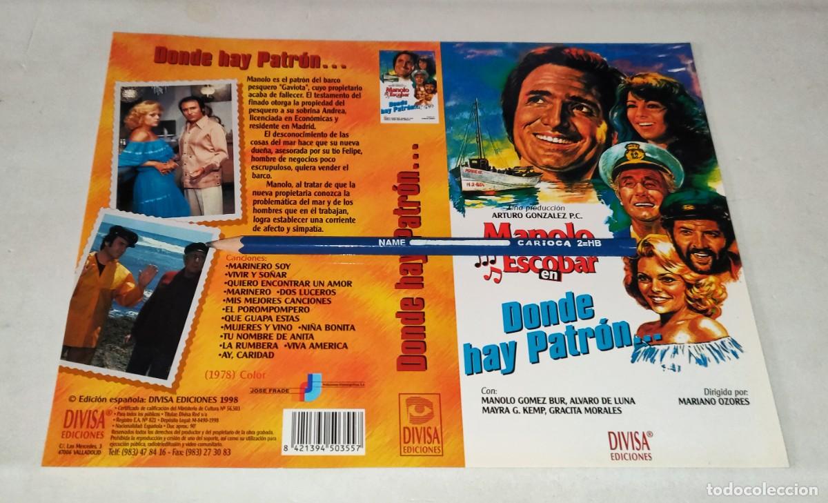 Cin&eacute;ma: CAR&Aacute;TULA VHS &bull; DONDE HAY PATR&Oacute;N... (MARIANO OZORES)