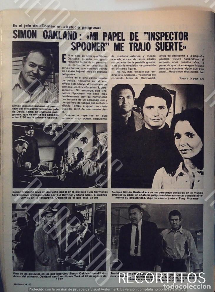 Cin&eacute;ma: SIMON OAKLAND ASTUCIA PELIGROSA TONY MUSANTE