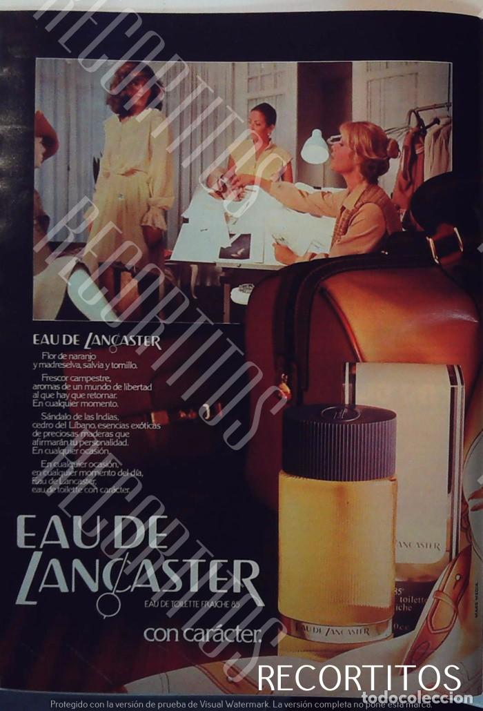 Cin&eacute;ma: EAU DE LANCASTER ANUNCIO PUBLICIDAD
