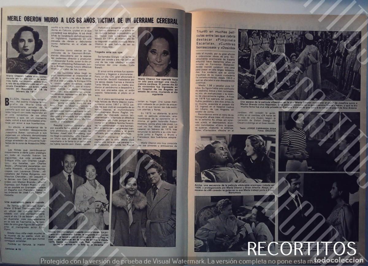 Cin&eacute;ma: MERLE OBERON FALLECIO