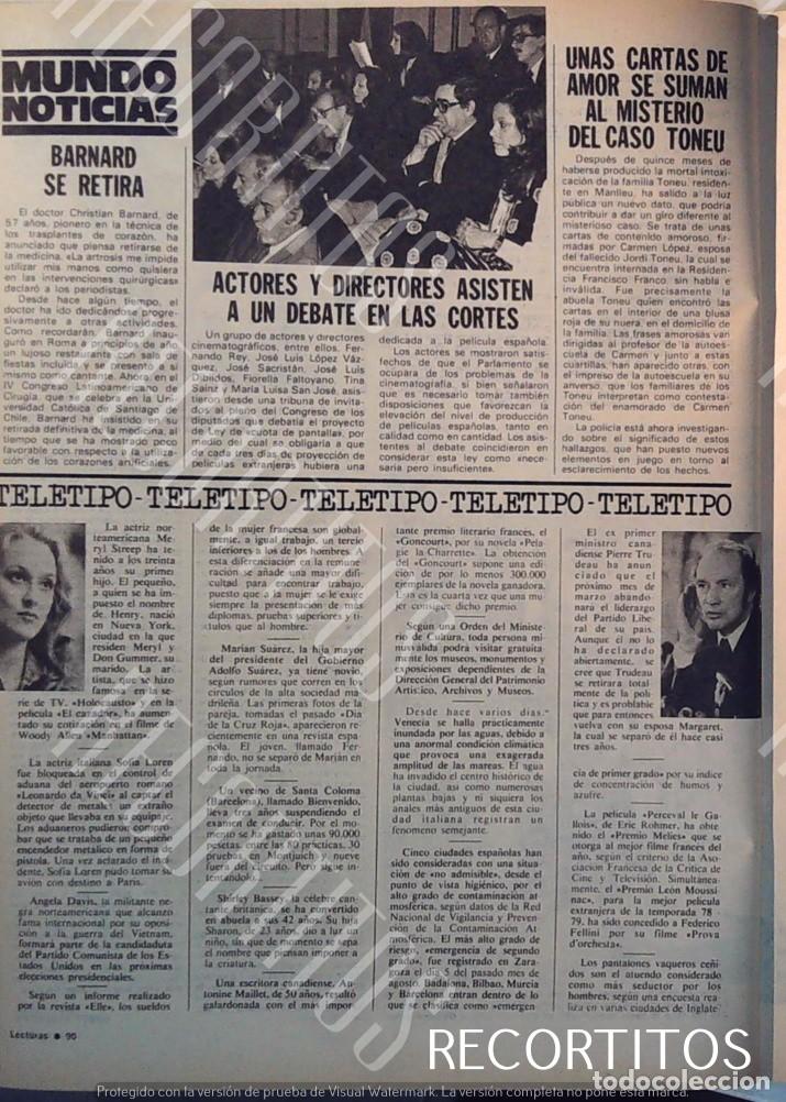Cin&eacute;ma: FERNANDO REY JOSE LUIS LOPEZ VAZQUEZ MARIA LUISA SAN JOSE TINA SAINZ EN LAS CORTES MERYL STREEP