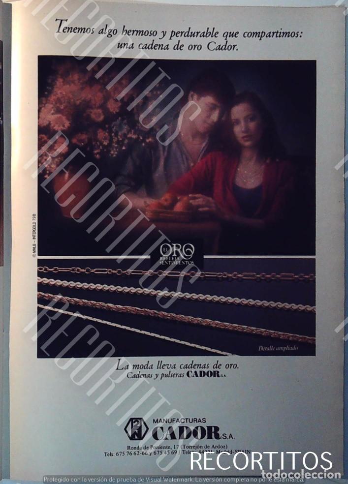 Cin&eacute;ma: CADOR JOYERIA ORO ANUNCIO PUBLICIDAD