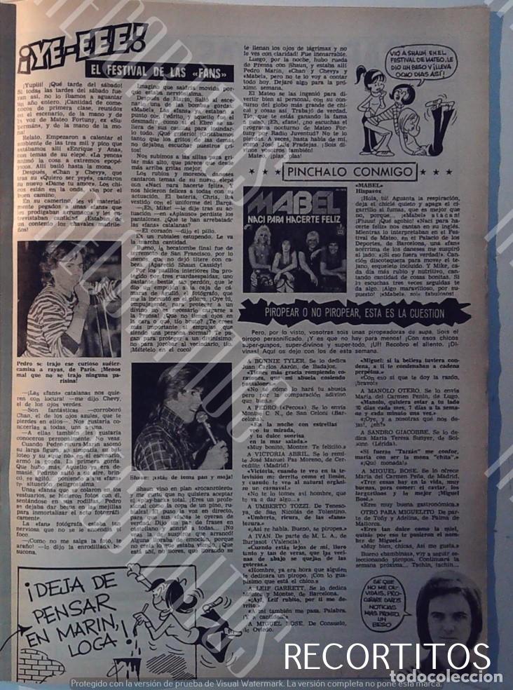 Cine: MABEL CAMILO SESTO PEDRO MARIN SHAUN CASSIDY