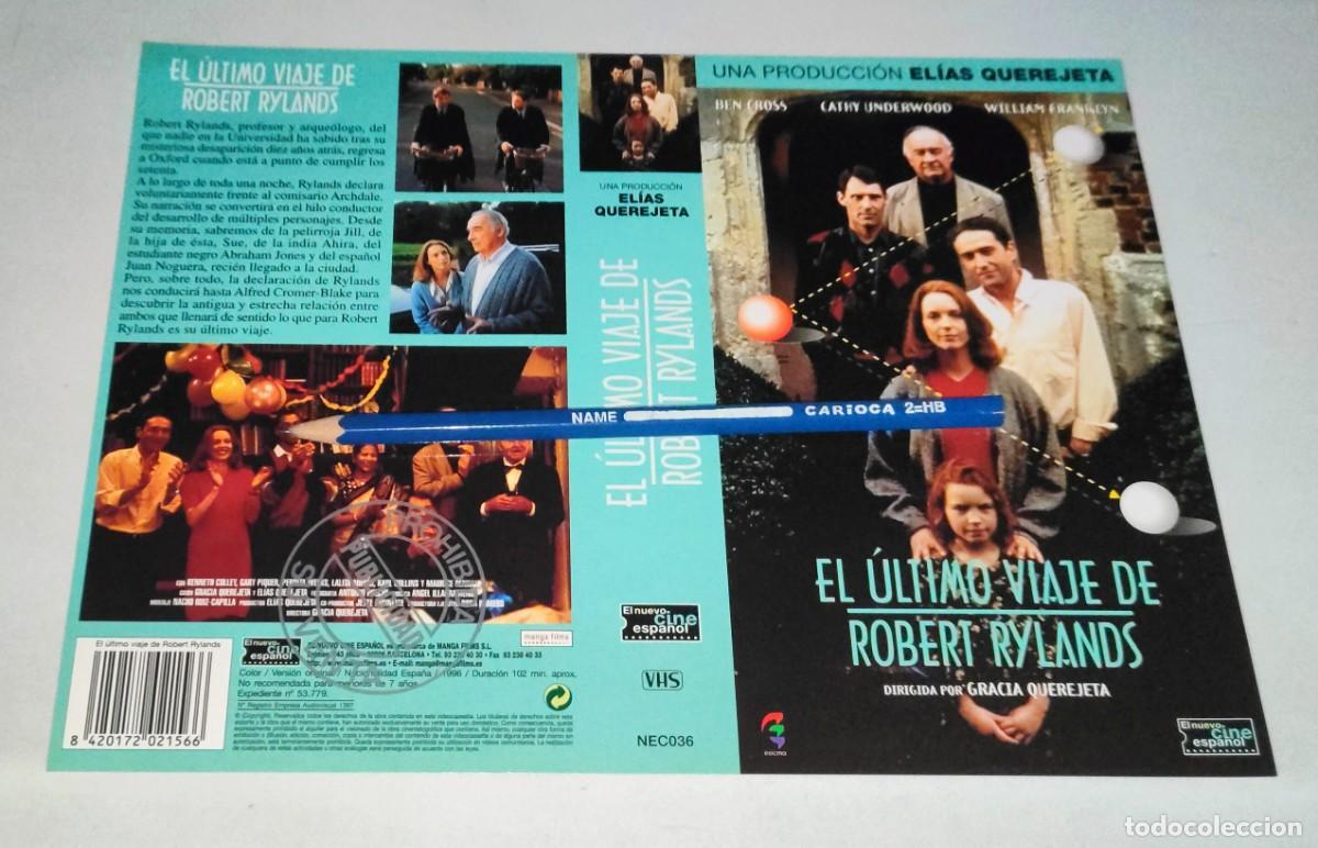Cin&eacute;ma: CAR&Aacute;TULA VHS &bull; EL &Uacute;LTIMO VIAJE DE ROBERT RYLANDS (GRACIA QUEREJETA)