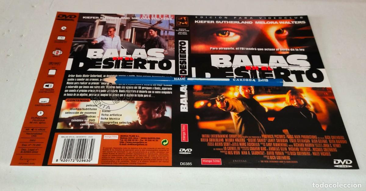 Cin&eacute;ma: CAR&Aacute;TULA DVD &bull; BALAS EN EL DESIERTO - KIEFER SUTHERLAND