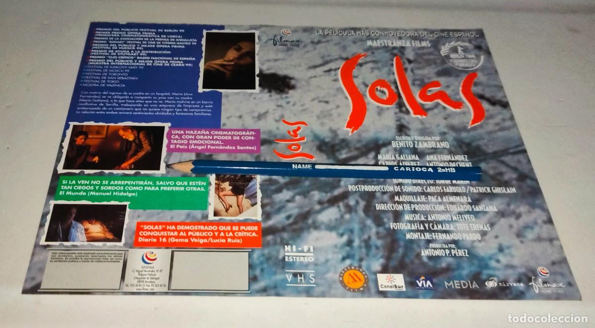 Cin&eacute;ma: CAR&Aacute;TULA VHS &bull; SOLAS - BENITO ZAMBRANO