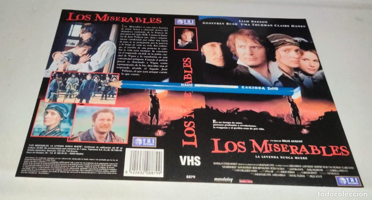Cine: CAR&Aacute;TULA VHS &bull; LOS MISERABLES - BILLE AUGUST - Foto 1
