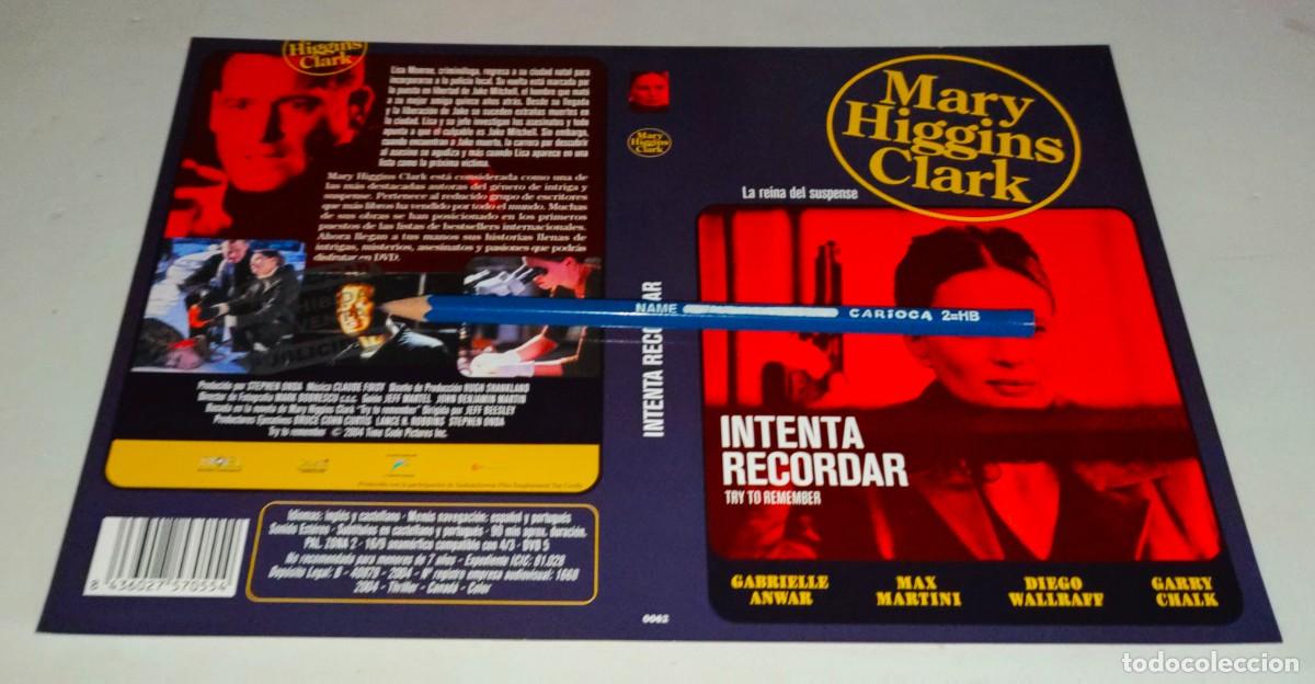 Cin&eacute;ma: CAR&Aacute;TULA DVD &bull; INTENTA RECORDAR - MARY HIGGINS CLARK