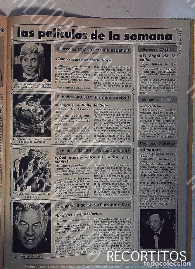 Cinema: GRACITA MORALES MAURICE RONET GEORGE KENNEDY JACK LEMMON MARCO