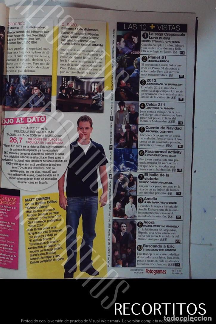 Cinema: MATT DAIMON CREPUSCULO HILARY SWANK RICHARD GERE AGORA