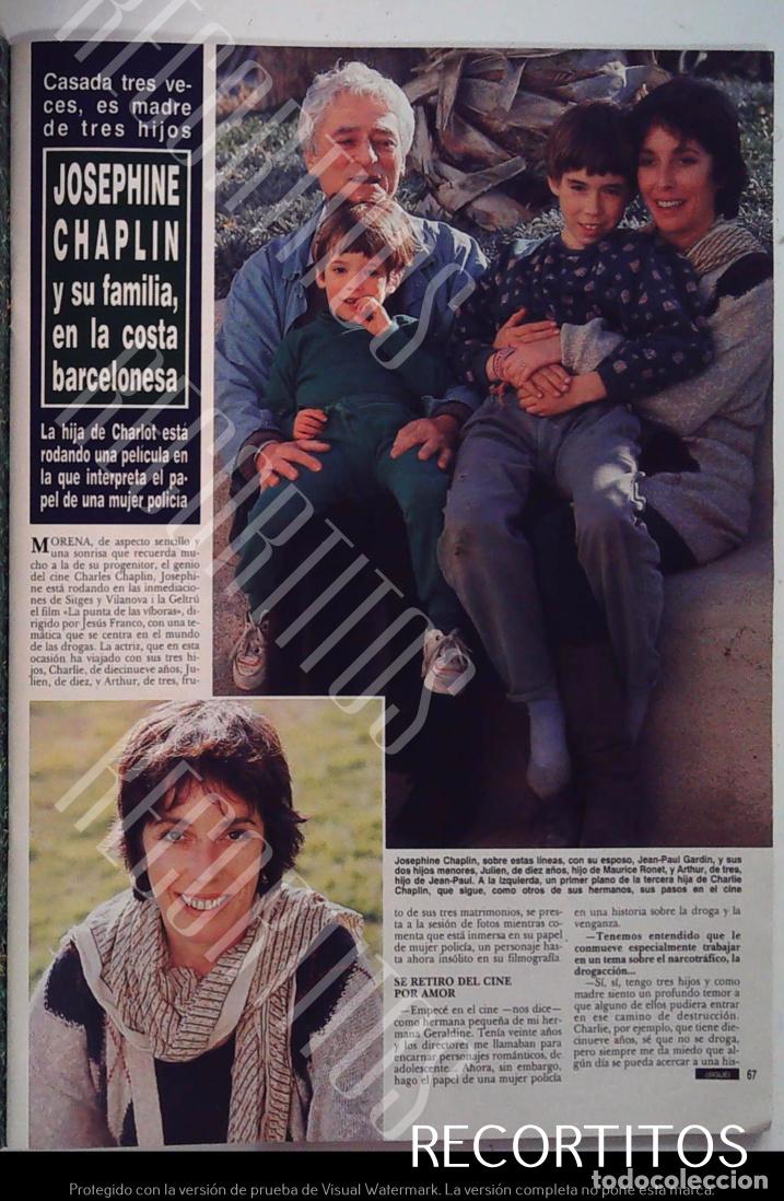 Cinema: JOSEPHINE CHAPLIN E HIJOS