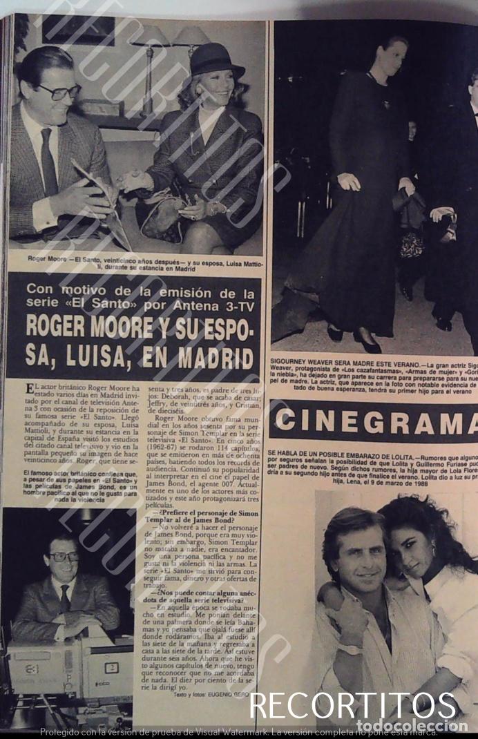 Cinema: LOLITA FLORES GUILLERMO FURIASE LOLITA FLORES SIGOURNEY WEAVER