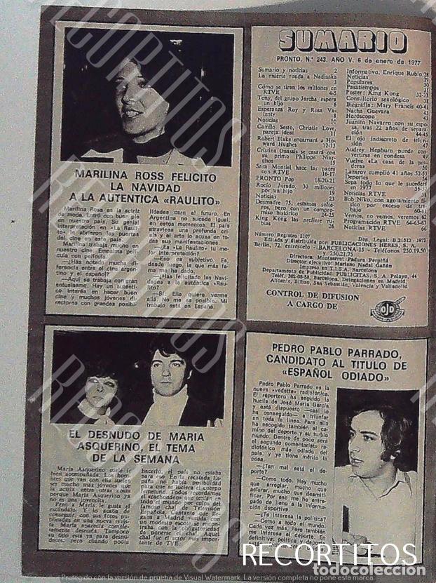 Cinema: MARILINA ROSS ES DESNUDO DE MARUJA ASQUERINO PEDRO PABLO PARRADO