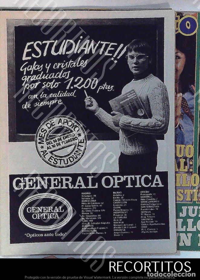 Cine: general optica anuncio publicidad
