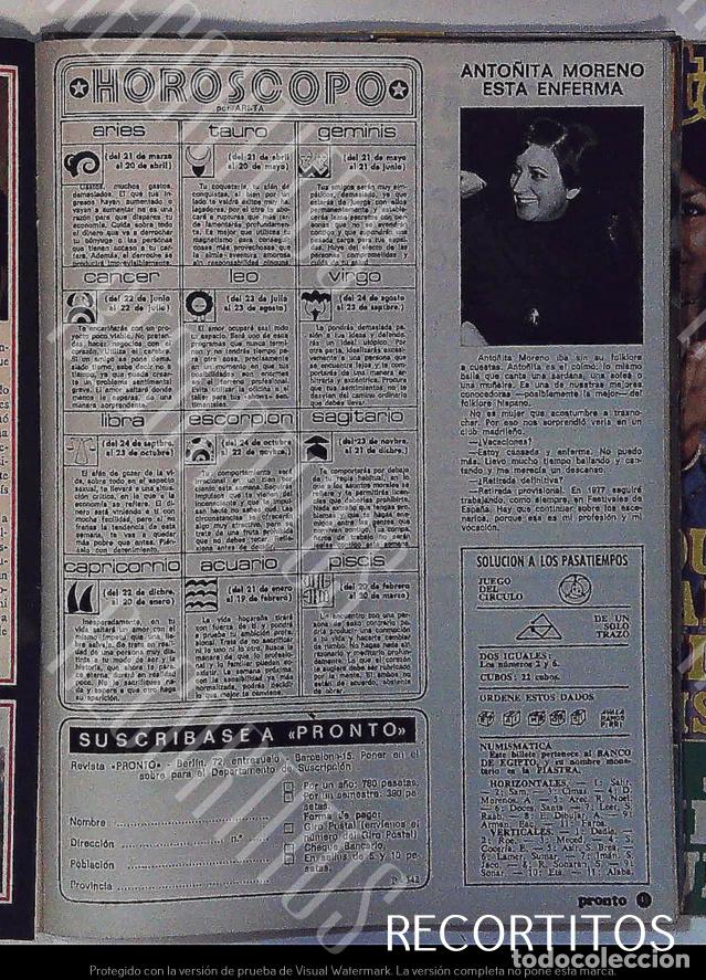 Cinema: ANTO&Ntilde;ITA MORENO ESTA ENFERMA