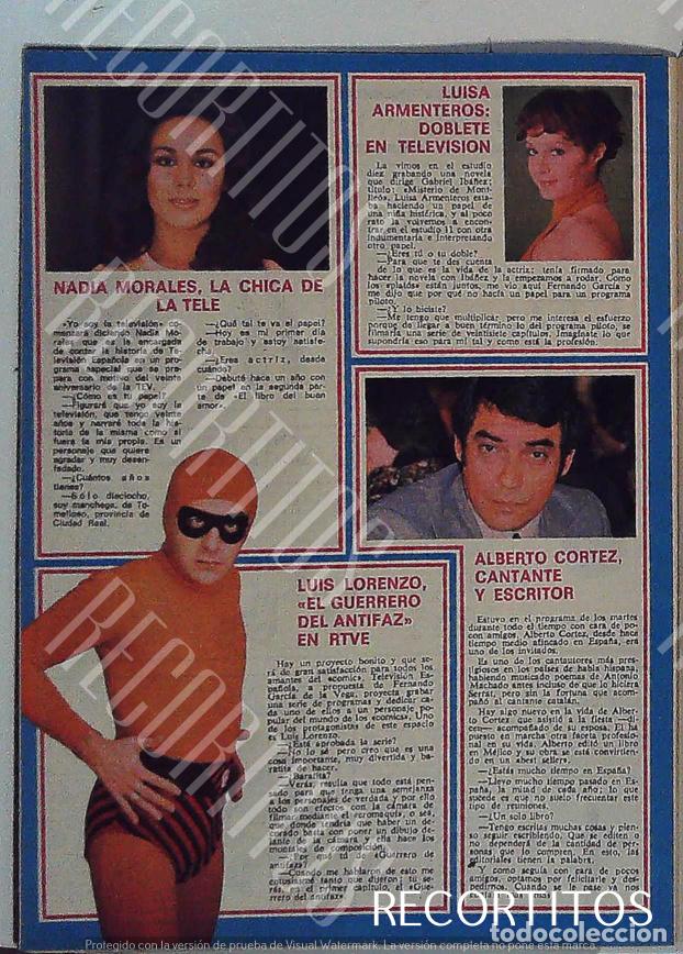 Cinema: LUISA ARMENTEROS NADIA MORALES ALBERTO CORTEZ LUIS LORENZO EL GUERRERO DEL ANTIFAZ