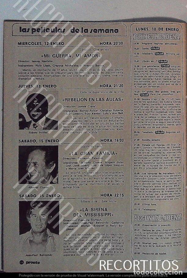 Cin&eacute;ma: JEAN PAUL BELMONDO ALBERTO CLOSAS SIDNEY POITIER