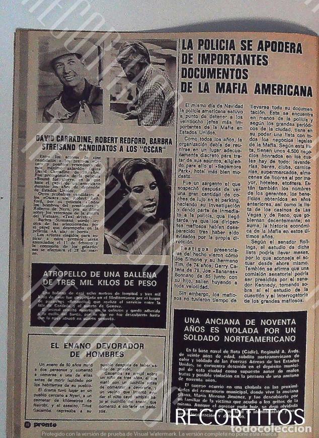 Cine: DAVID CARRADINE BARBRA STREISAND ROBERT REDFORD