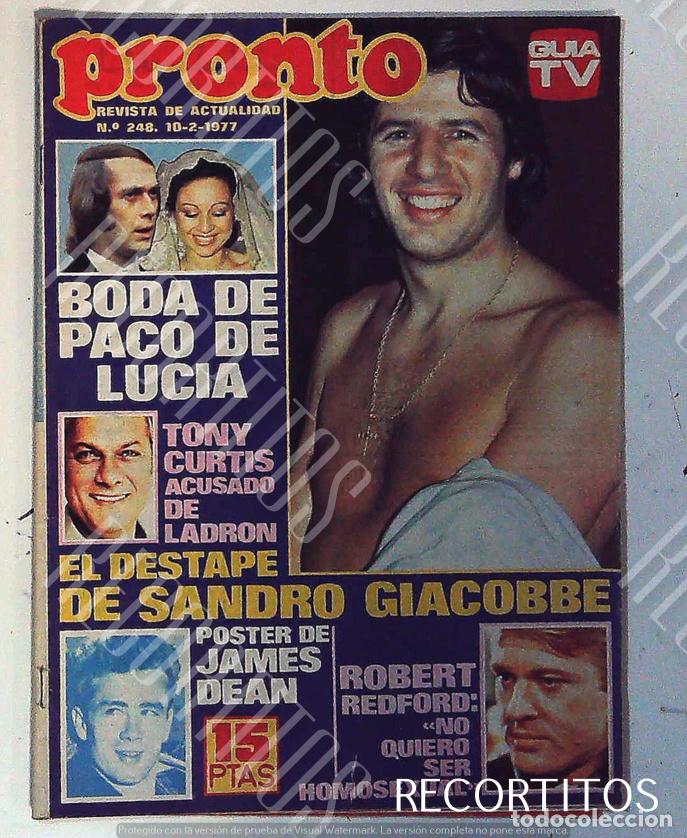 Cine: SANDRO GIACOBBE PACO DE LUCIA JAMES DEAN ROBERT REDFORD