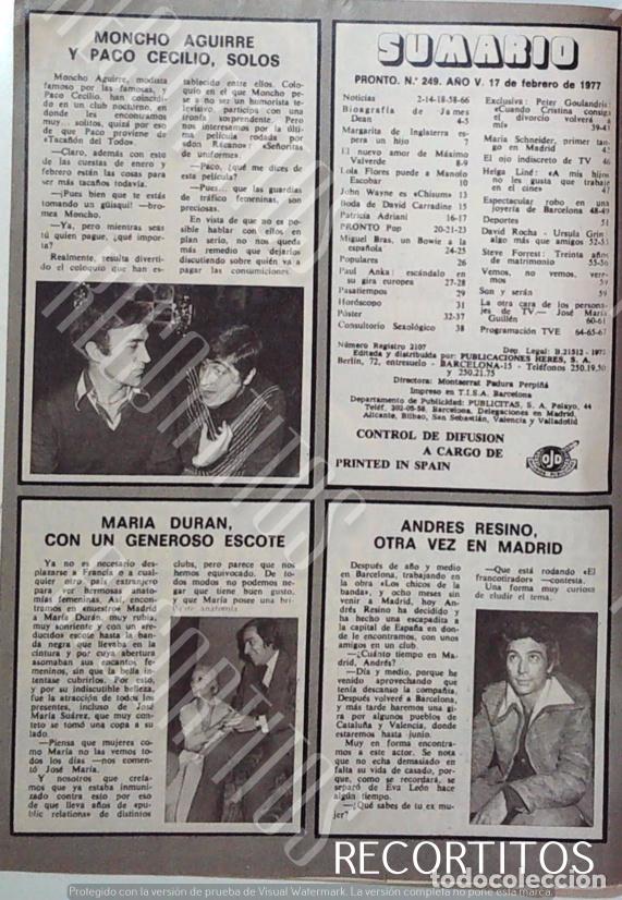 Cine: MONCHO AGUIRRE PACO CECILIO MARIA DURAN ANDRES RESINO