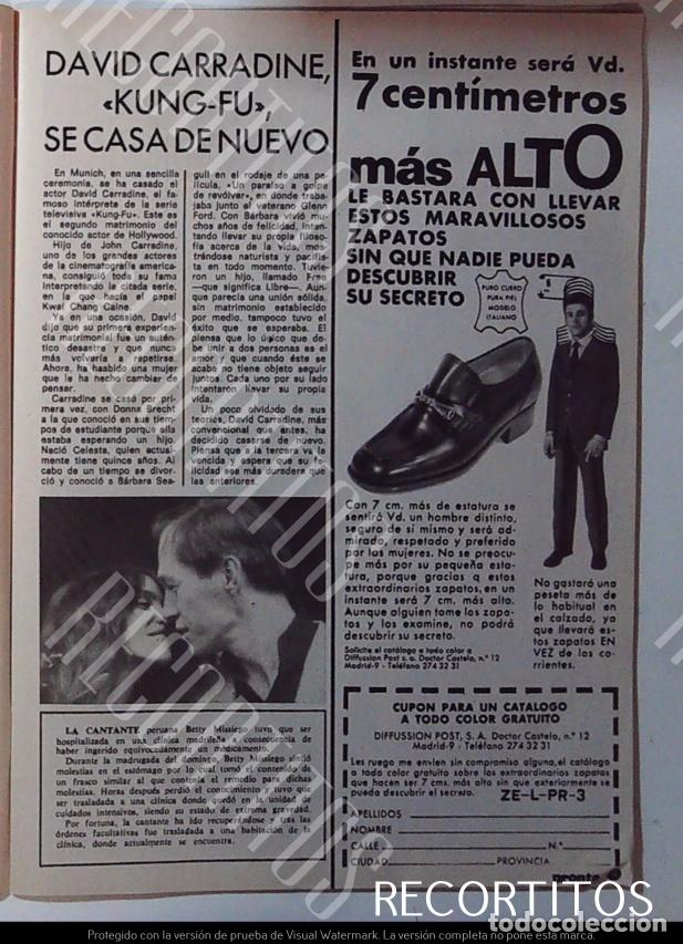 Cine: DAVID CARRADIEN KUNG FU ZAPATOS CON ALZA