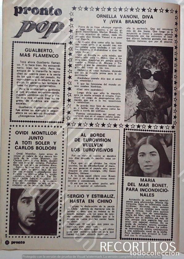 Cine: MARIA DEL MAR BONET ORNELLA VANONI OVIDI MONTLLOR