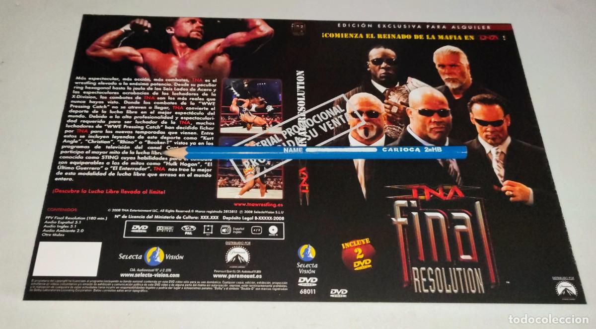Cin&eacute;ma: CAR&Aacute;TULA DVD &bull; TNA: FINAL RESOLUTION